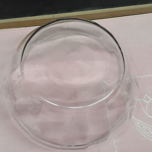 Princess House Crystal 9" Salad Punch Bowl Heritage Beveled Etched - Picture 4 of 6